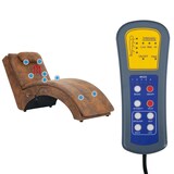 thumbnail of vidaXL Massage Chaiselongue mit Kissen Braun Wildleder-Optik