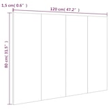 thumbnail of Décoshop26 - Tête de lit accessoire couchage chambre à coucher meuble 120 x 1,5 x 80 cm MDF marron TDL0203586