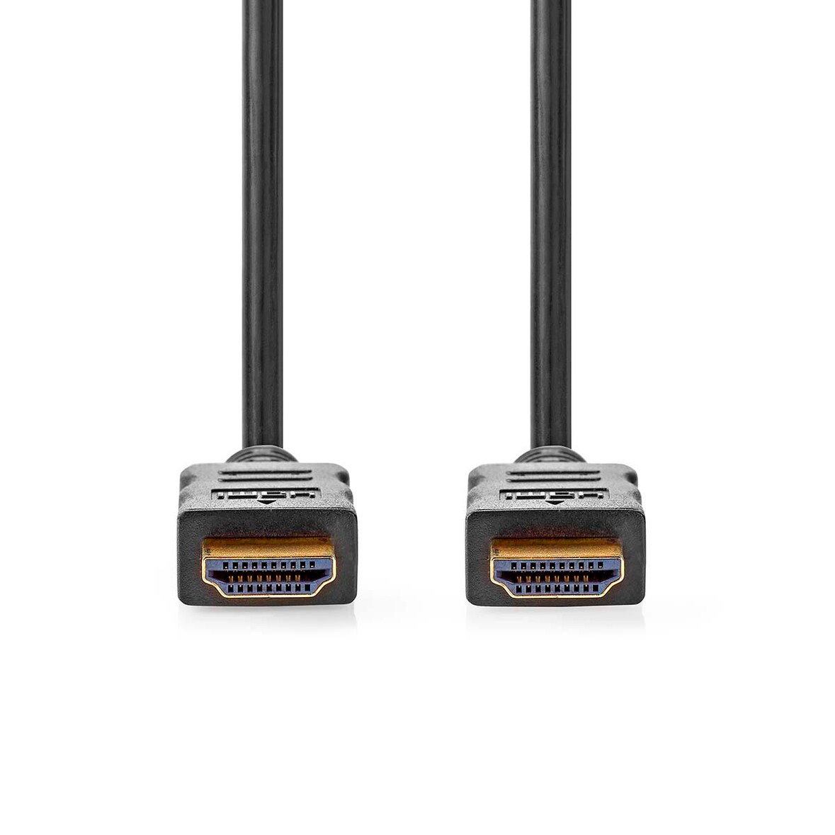 Nedis High Speed ​​HDMI  Kabel mit Ethernet - HDMI Stecker - HDMI Stecker - 4K@60Hz - ARC - 18 Gbps - 10.0 m - Rund - PVC - Schwarz - Label