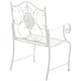thumbnail of 2er Set Gartenstühle AUSTIN - Metall Antik weiß 62x53x94 cm | Gartenstuhl Metall Terrassenstuhl Antik Verzierung Stühle Garten Balkon