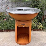 thumbnail of Brasero Ø100cm Acier Corten avec socle circulaire