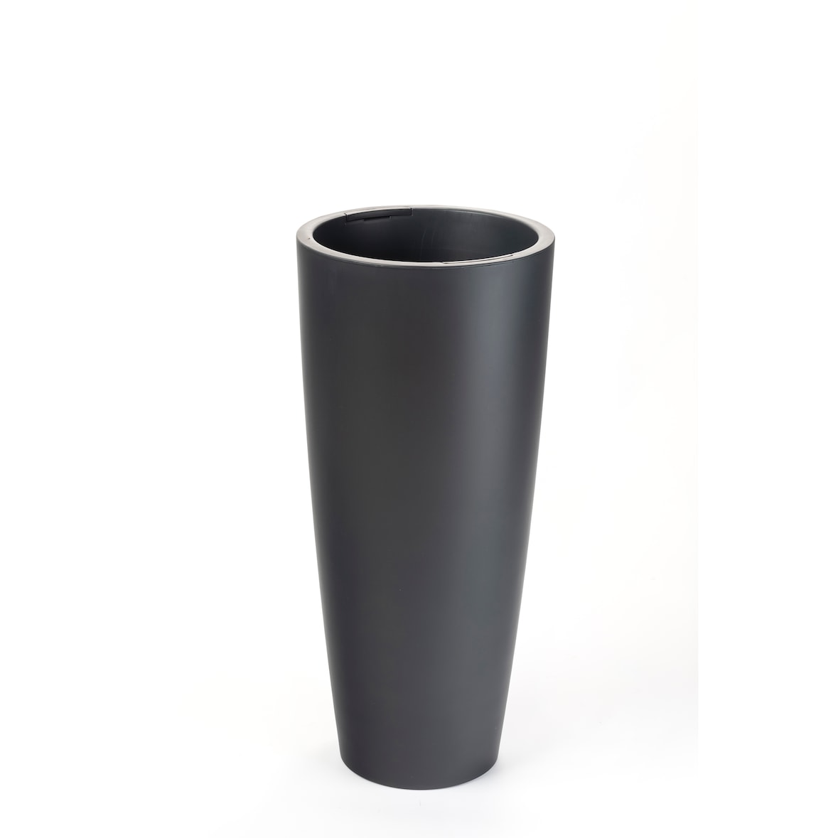 Blumentopf / Pflanztopf, Höhe 70 cm, Ø 36, anthrazit, matt, 16l Inhalt, mit herausnehmbarem Pflanz-Einsatz, aus hochwertigem Polypropylen