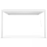 thumbnail of Pergola bioclimatique adossée blanche 3x4m et 1 Store 3,73 x 2,34 m