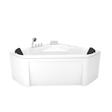 thumbnail of Whirlpool Pool Badewanne Eckwanne Wanne W02 135x135cm mit Farblichtherapie