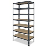 thumbnail of shelfplaza HOME 200x75x40 cm Schwerlastregal in anthrazit mit 7 Böden und 125 kg Traglast pro Boden