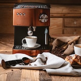 thumbnail of Adler AD 4404CR Cafetera Espresso Manual 15 bares 1,6 L, Brazo Doble Salida, Espumador Leche, Calientatazas, 850W, Cobre