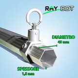 thumbnail of RAY BOT Gazebo pieghevole 3x6 beige Exa 45mm alluminio TOP con finestre PVC 350g