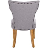 thumbnail of Lot de 2 chaises de salle à manger Zadar tissu Gris/Antique clair