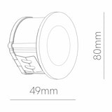 thumbnail of Beneito & Faure - Luce da incasso segnapasso LED Artis R Wall 4,5W - Segnapasso da parete rotondo IP66 Switch 2700K/3200K/4000K