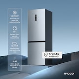 thumbnail of Wiggo WR‑CD18NFB(X) Vrijstaande Koel-Vriescombi Koelkast - 60 cm - Roestvrijstaal