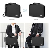 thumbnail of Sacoche Ordinateur Portable Étanche 13-14 Pouces Élégante et Durable Noir YONIS