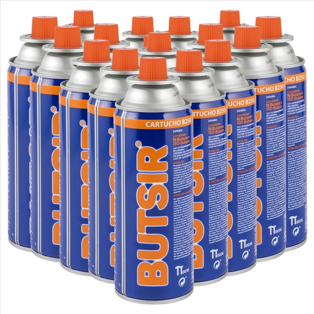 Pack de 28 Cartuchos de Gas Butano BUTSIR B-250