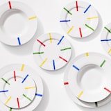 thumbnail of Benetton - Set mit 16 Speisetellern aus Porzellan