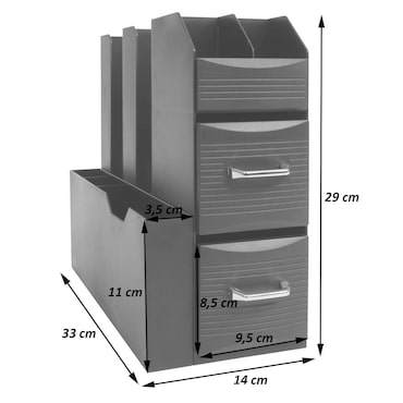RETON 2 stuks beker opbergdozen met verdelers, koffiemok