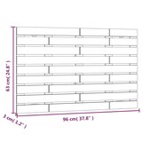 thumbnail of Décoshop26 - Tête de lit accessoire couchage chambre à coucher meuble murale style palette 96 x 3 x 63 cm bois massif de pin TDL0202741