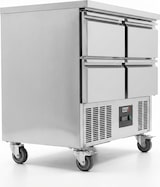 thumbnail of Romux® Saladette und Pizzatisch 4 Schubladen 90x70 cm 220 Liter Statisch | Kühltisch von Pizzen und Salaten
