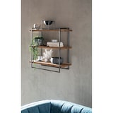 thumbnail of SIT Möbel Étagère murale avec 3 tablettes | Teck naturel | Structure en métal noir | L 61 x P 22 x H 60 cm