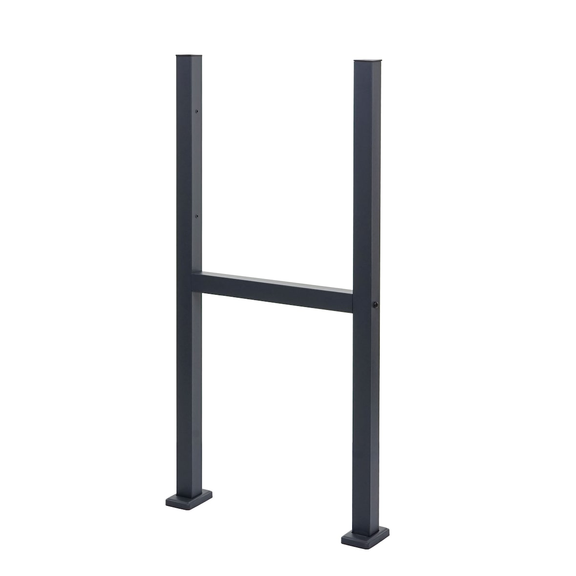 Standfuß für Paketkasten HWC-K41, Befestigungsständer Briefkasten Paketkastenständer, verzinkter Stahl ~ anthrazit