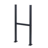 thumbnail of Standfuß für Paketkasten HWC-K41, Befestigungsständer Briefkasten Paketkastenständer, verzinkter Stahl ~ anthrazit