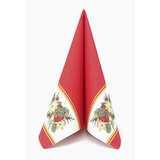 thumbnail of Airlaid Serviette Girlande Weihnachten in Rot, 40 x 40 cm, 50 Stück - APARTina
