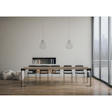 thumbnail of Consola extensible 90x40/300 cm Tecno Evolution Estructura Nogal Antracita