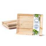 thumbnail of onlyleaf 100 Stück Serviertablett 32,5x27cm Gastronorm, Einweg-Serviertabletts, Bio-Servierplatten, kompostierbar aus Palmblatt Einweg-Serviertabletts