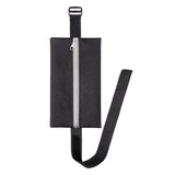 thumbnail of Velobag Flex schwarz, 110 x 200 mm, Textil, Kunststoff Reißverschluss, durch das flexible Band passend für Größen bis A4, Farbe: schwarz