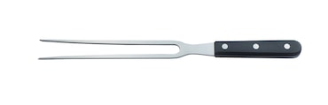 METRO Professional Garfo para carne, aço inoxidável/ABS, 180 mm, cabo com rebites, preto