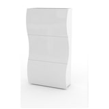 thumbnail of Web Furniture ONDA Scarpiera 3 Ribalte bianco lucido