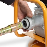 thumbnail of EBERTH Benzin-Betonrüttler 4800W, 6m Schlauch, 45mm Rüttelflasche, flexible Welle, drehbar, Metallrahmen