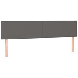 thumbnail of vidaXL Boxspringbett mit Matratze & LED Grau 160x200 cm Kunstleder
