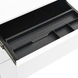 thumbnail of vidaXL Aktenschrank mit Rollen Weiß 39x45x60 cm Stahl