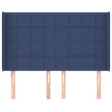 thumbnail of vidaXL Kopfteil mit Ohren Blau 147x16x118/128 cm Stoff