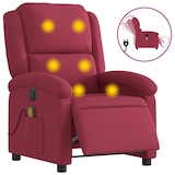 thumbnail of vidaXL Massagesessel Elektrisch Weinrot Samt
