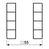 thumbnail of Jung Tastensatz komplett 4-fach A 504 TSA SWM A504TSASWM