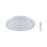 thumbnail of Paulmann LED-plafondlamp Rainbow met regenboogeffect    RGBW+ 2800lm 230V 38,5W dimbaar Chroom#Wit 70547