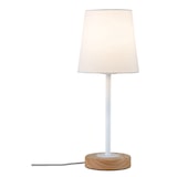 thumbnail of Paulmann Neordic Tischleuchte Stellan E27   max. 20W Weiß Holz Stoff Metall Holz 79636