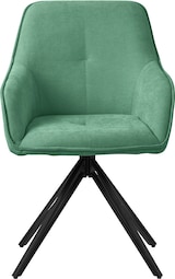 thumbnail of ML-Design – Esszimmerstuhl drehbar Grün | Textil Webstoff, 360° Drehstuhl, Armlehnen, Rückenlehne, ergonomischer Loungesessel