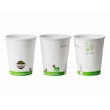 thumbnail of 150x Bio Heissgetränkebecher Pappbecher PAPUR 80mm O mit Eichstrich 200 ml