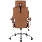 thumbnail of Silla de oficina Rako de cuero auténtico Marrón claro