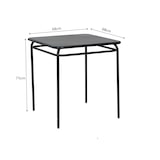 thumbnail of METRO PROFESSIONAL Mesa gastro apilable, acero, 68 x 68 cm, cuadrada, gris