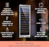 thumbnail of Klarstein Vinovilla Grande 165 Built-in Uno Weinkühlschrank 425l 165Fl. Glastür Silber