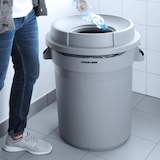 thumbnail of HENDI Ronde afvalbak, AmerBox, 120L, Lichtgrijs, ⌀550x(H)690mm