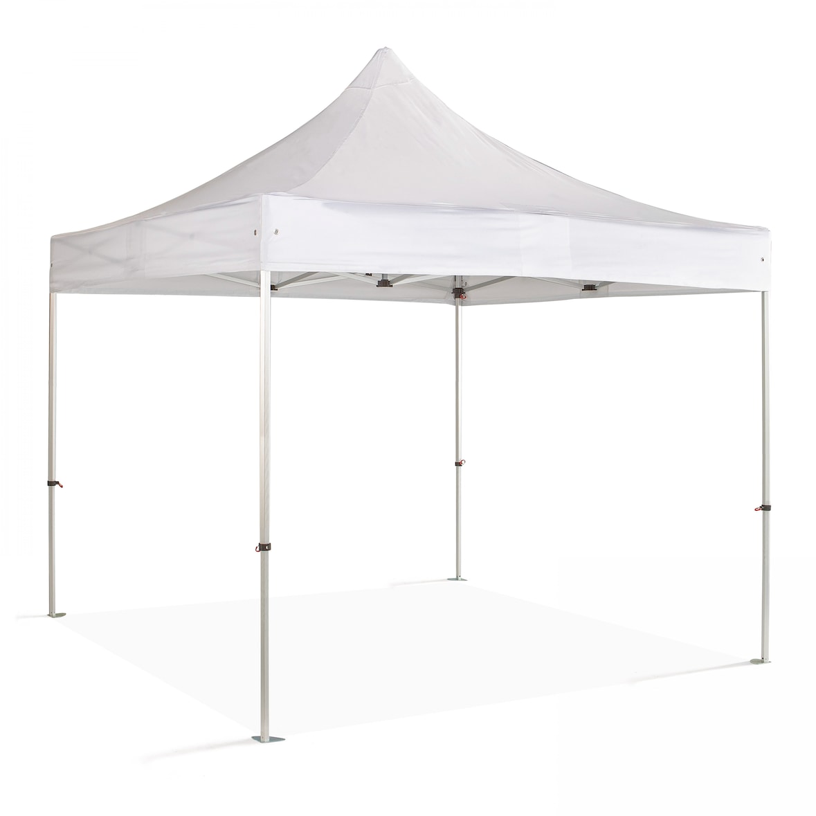Cenador plegable de aluminio 4x4m blanco