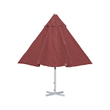 thumbnail of Parasol Meran II, guarda-sol para restauração, Ø 5m poliéster/alumínio branco 28kg ~ vermelho sem suporte