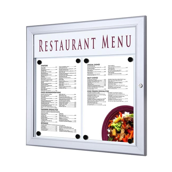 Vitrine extérieure Menu "ZM" - 2x A4 - VKF Renzel