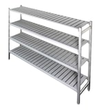 thumbnail of Combisteel stellingsysteem met 4 legborden voor een koelcel 1825x450x1700mm