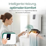 thumbnail of Emerio Badezimmer-Heizgerät BH-123818 – für Räume bis 25 m² – Timer – Fenster-Offen-Erkennung – IP23 – Fernbedienung – Touch-Display – Handtuchhalter