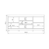 thumbnail of Matelpro - Buffet/bahut contemporain 189 cm coloris chêne Yannick - Moderne & Design -Chêne -  -Types de portes: Battantes