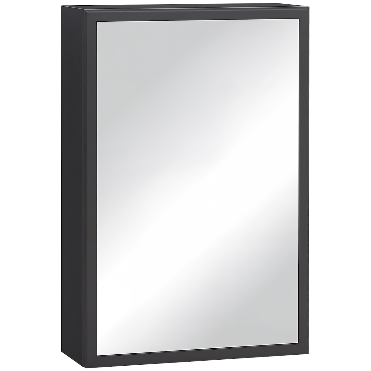 kleankin - Spiegelschrank - 40L x 15B x 60H cm - schwarz